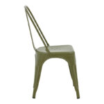 Utopia chair metal in olive green color 44x44x85cm - Image 4