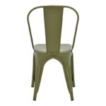 Utopia chair metal in olive green color 44x44x85cm - Image 6