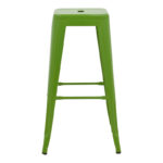Bar stool Utopia metal in green color 42x42x76cm - Image 3