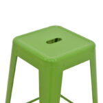Bar stool Utopia metal in green color 42x42x76cm - Image 4
