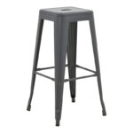 Bar stool Utopia metal in anthracite color 42x42x76cm