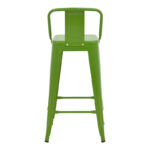 Bar stool with backrest Utopia metal green 42x42x97cm - Image 6