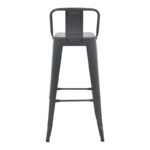 Bar stool with backrest Utopia metal anthracite 42x42x97cm - Image 6