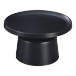 Coffee table Ginoze metal in black color D70x38cm - Слика 2