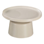 Coffee table Ginoze metal in cappuccino color D70x38cm - Image 2