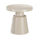 Side table Ginoze metal in cappuccino color D50x48.5cm