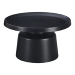 Coffee table Ginoze 2 pieces set in black color metal - Image 2