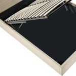 Sonnie double bed with storage space brown fabric 150x200cm - Слика 6