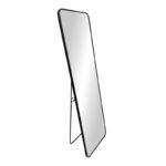 Floor mirror Jayrens Inart aluminum in silver-black 50x40x160cm