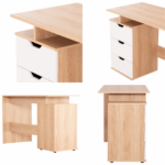 БИРО СО ФИОКИ COLT МЕЛАМИН ВО СОНАМА-БЕЛА БОЈА 120x53x75Hcm. - Image 3