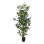 Decorative plant Bamboo in a pot Inart green pp H150cm