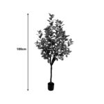 Decorative plant Lemon tree in a pot Inart green pp H180cm - Image 2