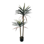 Decorative plant Dracaena palm in a pot Inart green pp H125cm