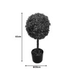 Decorative plant Bolla I in Inart green pp pot Φ30x65cm - Image 2