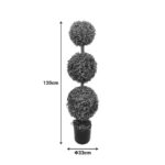 Decorative plant Bolla IΙI in Inart green pp pot Φ33x120cm - Слика 2