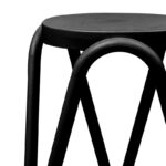 Stool Serzona pp in black color D27x45.5cm - Image 2