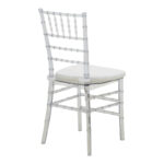Tiffany chair with cushion transparent pc 38x38.5x88cm - Слика 2