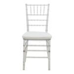 Tiffany chair with cushion transparent pc 38x38.5x88cm - Слика 4