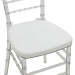 Tiffany chair with cushion transparent pc 38x38.5x88cm - Слика 6
