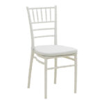 Tiffany chair with cushion transparent pc 40x40x88cm