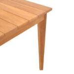 Ory teak wood table in natural shade 160x80x75cm - Слика 5