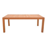 Vocaly teak wood table in natural shade 200x100x75cm - Слика 2