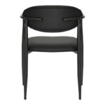 Armchair Kalone pu in black color 56x55x78cm - Image 6