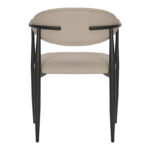 Armchair Kalone pu in grey-beige color 56x55x78cm - Image 6