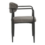 Armchair Kalone fabric in antracite color 56x55x78cm - Image 4