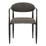 Armchair Kalone fabric in antracite color 56x55x78cm - Image 5