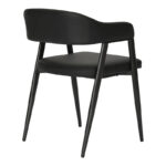 Armchair Sezan pu in black color 56x55x78cm - Image 3