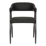 Armchair Sezan pu in black color 56x55x78cm - Image 5