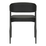 Armchair Sezan pu in black color 56x55x78cm - Image 6