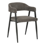 Armchair Sezan fabric in anthracite color 56x55x78cm