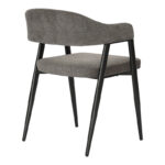 Armchair Sezan fabric in anthracite color 56x55x78cm - Image 3