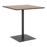 Table Nerobian mdf in walnut color 70x70x75cm