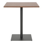 Table Nerobian mdf in walnut color 70x70x75cm - Image 3