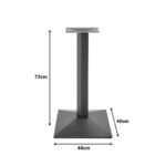 Ova I metal table base in black shade 40x40x72cm - Слика 2