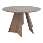 Bibble table mdf in walnut shade D120x76cm - Image 2