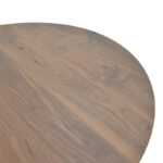 Bibble table mdf in walnut shade D120x76cm - Image 5