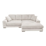 Reversible sofa Cornerdo beige fabric 265x175x85cm - Image 2
