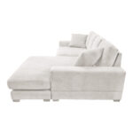 Reversible sofa Cornerdo beige fabric 265x175x85cm - Image 5