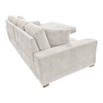 Reversible sofa Cornerdo beige fabric 265x175x85cm - Image 6