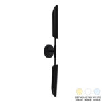 Wall luminaire-sconce Goroga G9 led metal in black color D12x78cm