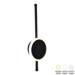 Wall luminaire-sconce Terzia led metal in black color D13x40cm