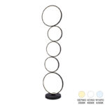 Floor lamp Chemal led metal in black color D30x130cm