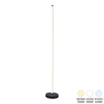 Floor lamp Topelia led metal in black color D20x140cm