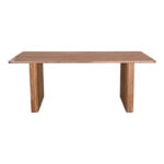 Τable Casi solid acacia wood in natural color 200x100x76cm - Image 2