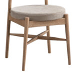 Raudi rubberwood chair in natural-beige shade 45.5x45.5x81cm - Слика 4