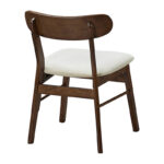 Dining table set Eleganza-Cairo set of 7 pieces mdf in walnut shade 180x99x75.8cm - Image 3